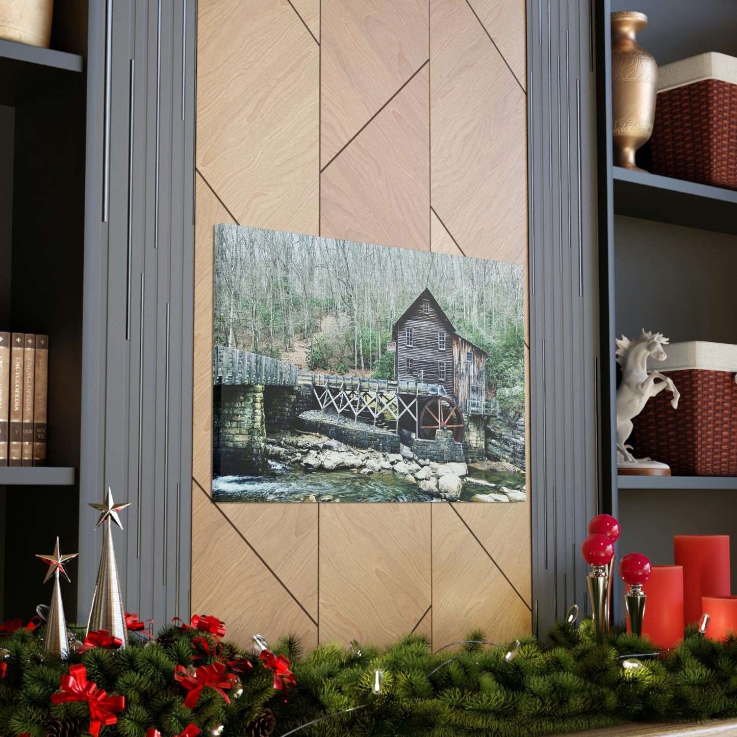 Grist Mill Scenic Canvas Gallery Wraps