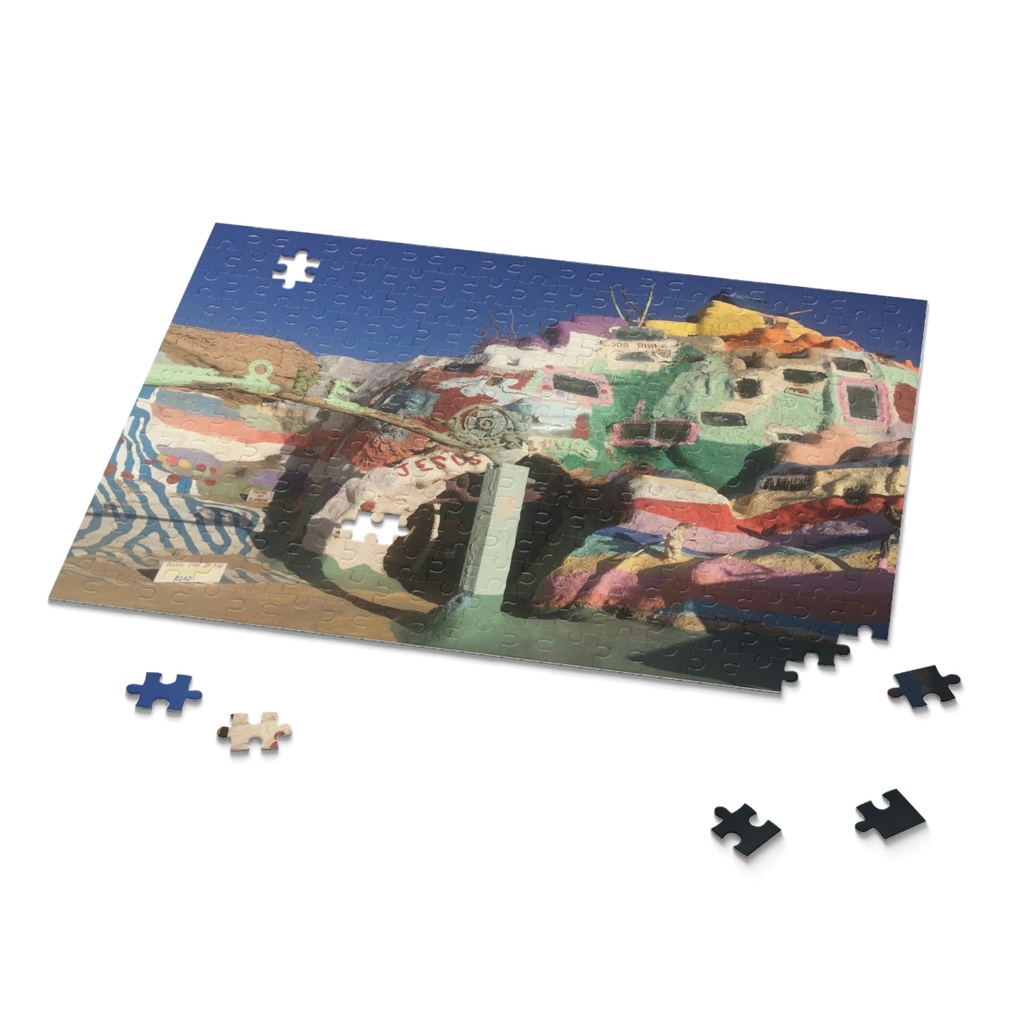 Salvation Mountain Slab City Scenic Puzzle (120, 252, 500-Piece)