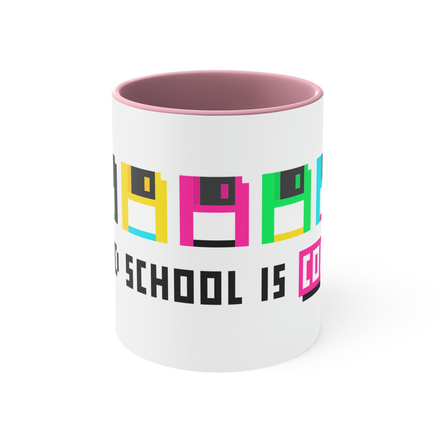 Old School is Cool Accent Coffee Mug, 11oz