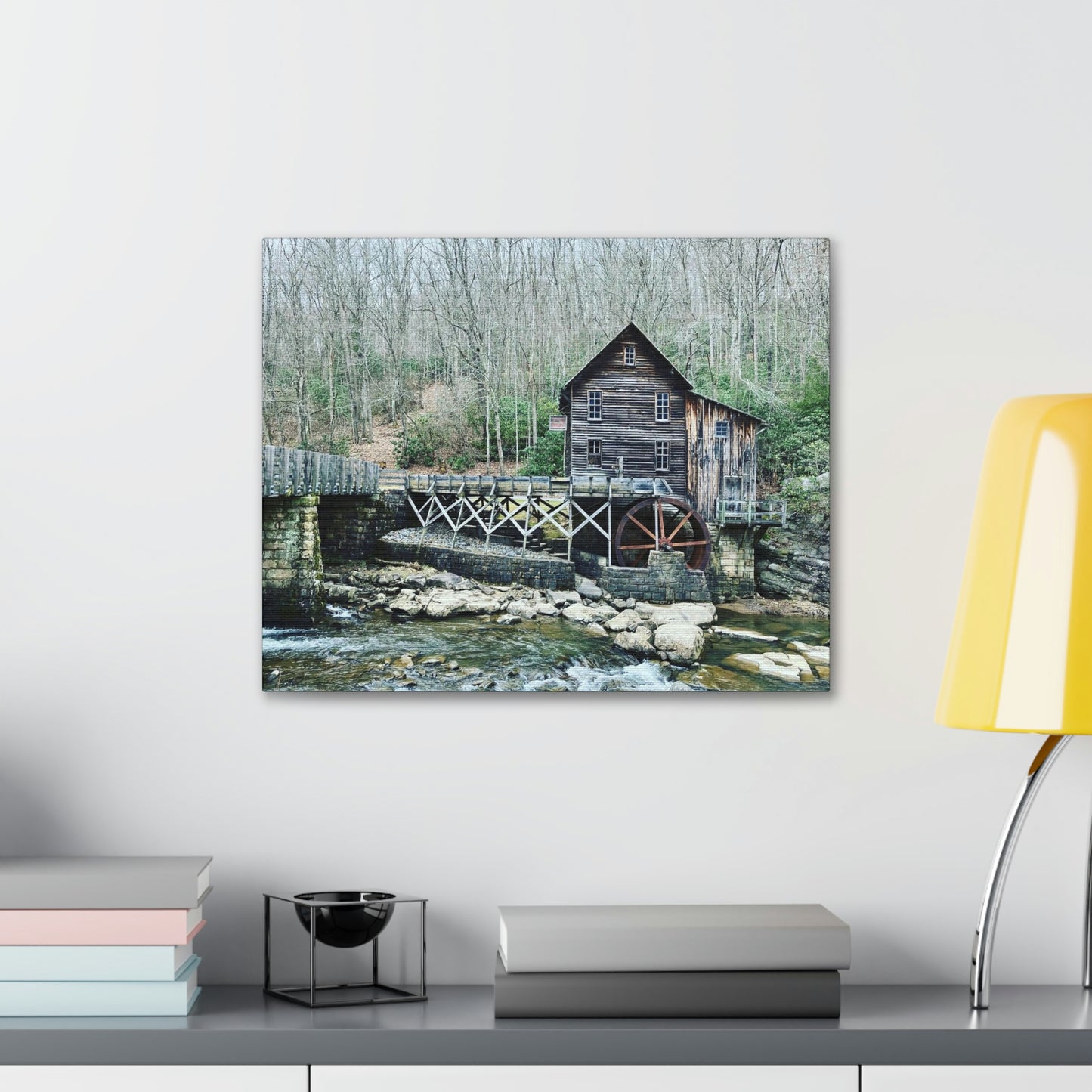 Grist Mill Scenic Canvas Gallery Wraps