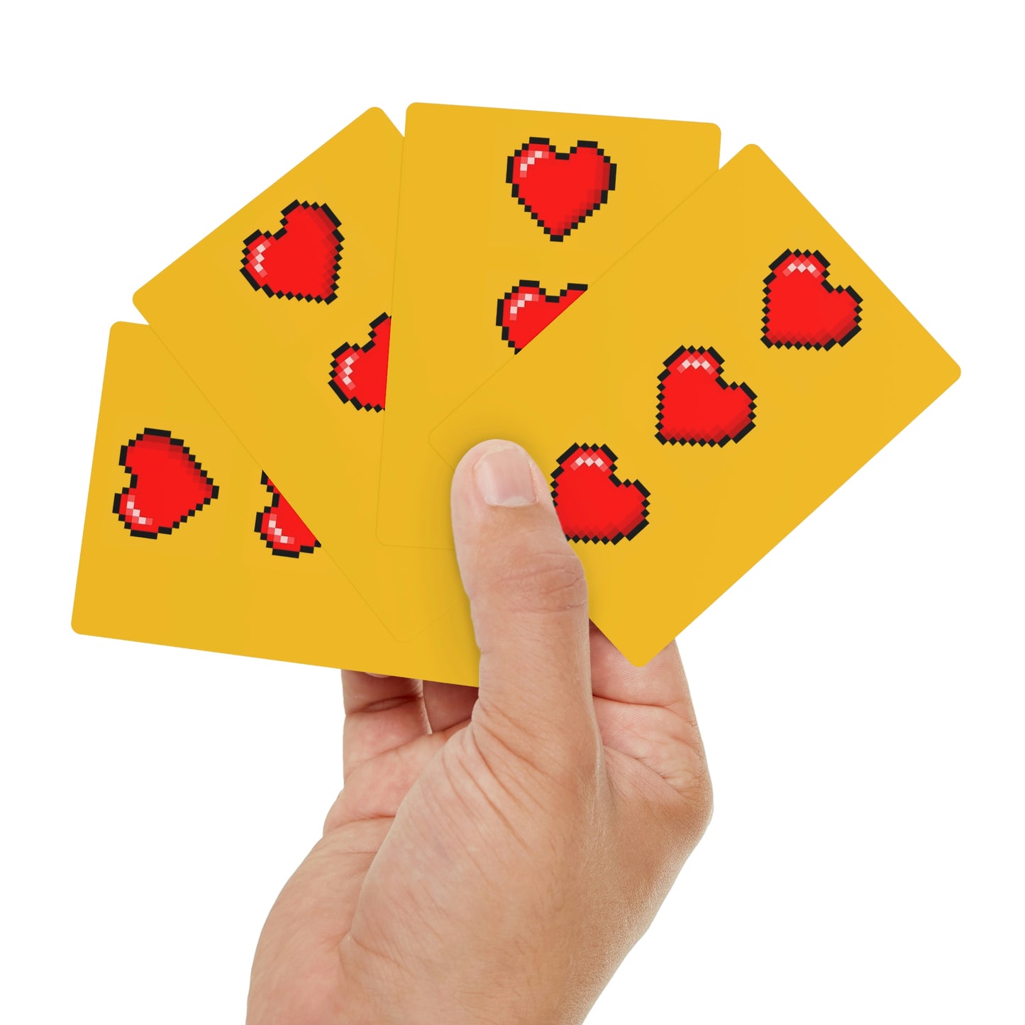 Hearts 8 Bit Style Playing Cards