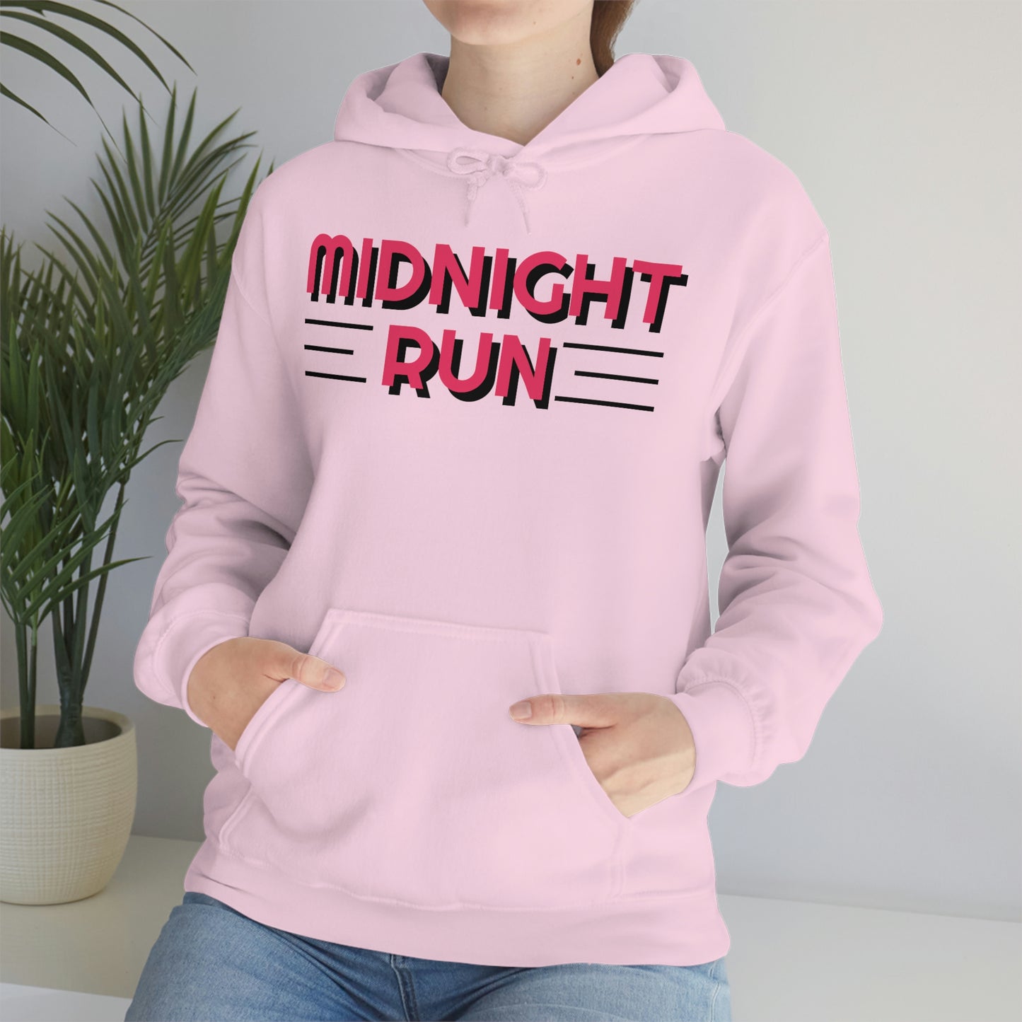 Midnight Run Retro Style Unisex Hooded Sweatshirt