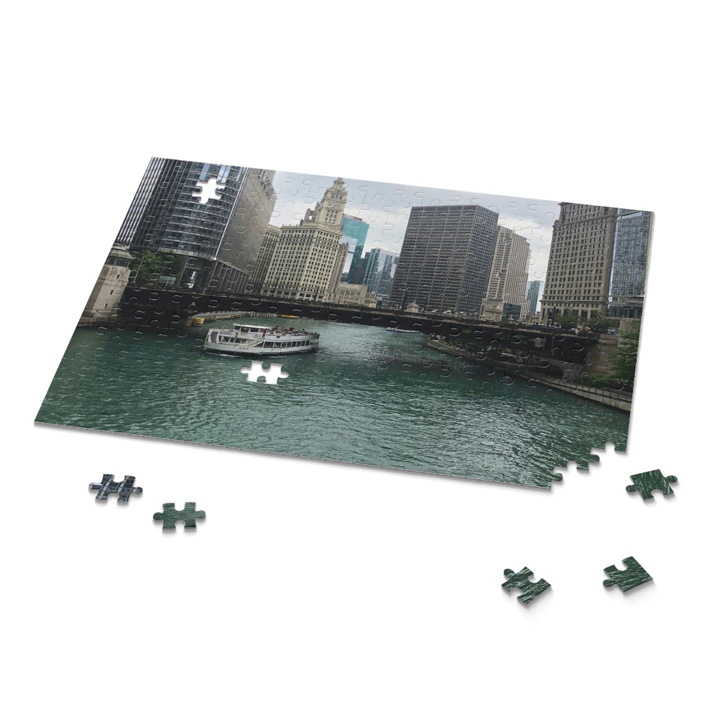 Chicago River Scenic Puzzle (120, 252, 500-Piece)