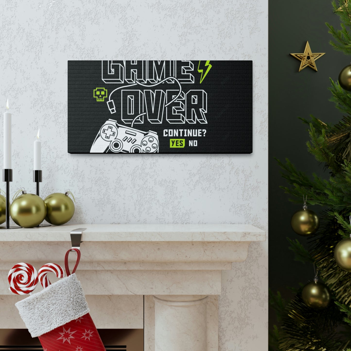 Game Over Canvas Gallery Wraps