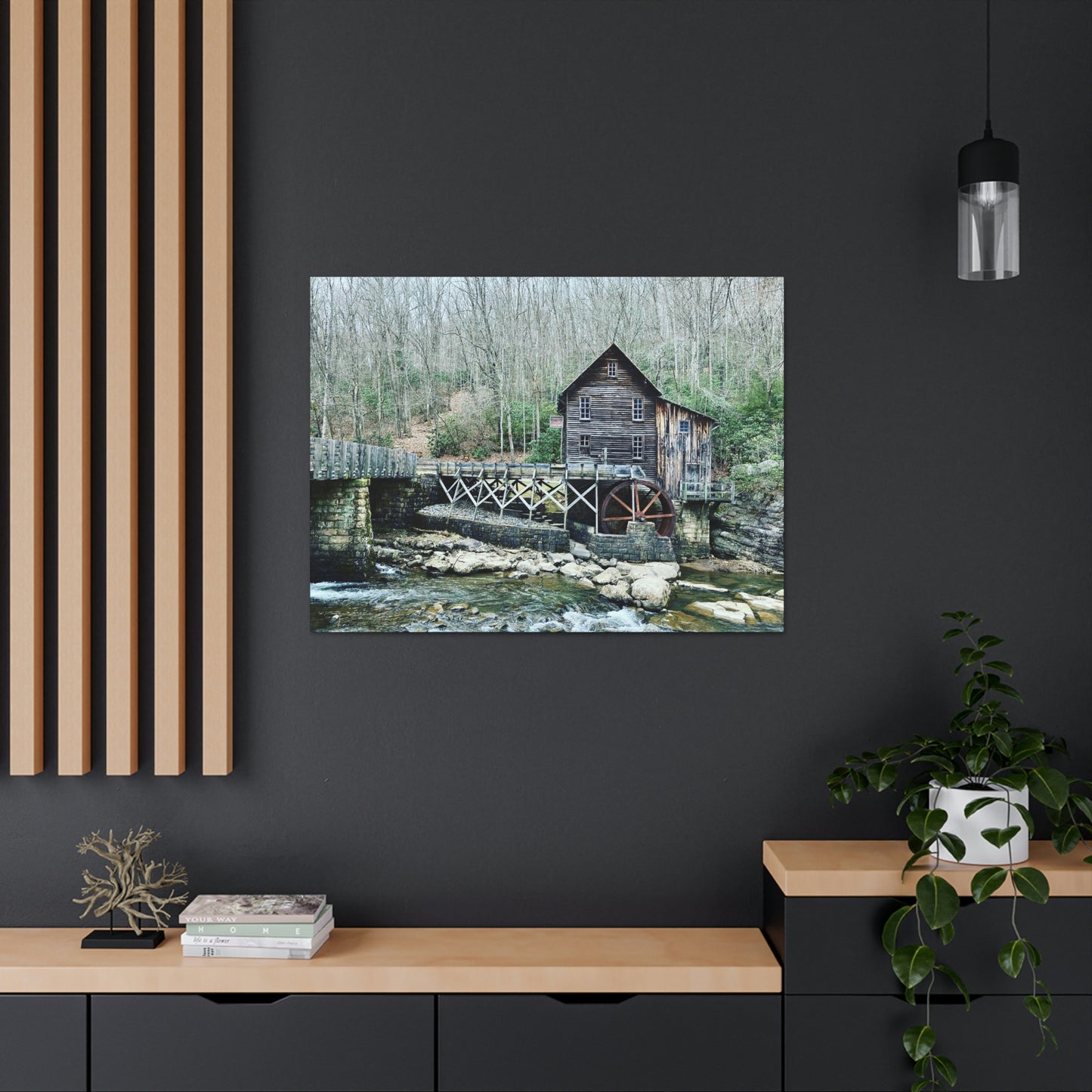 Grist Mill Scenic Canvas Gallery Wraps