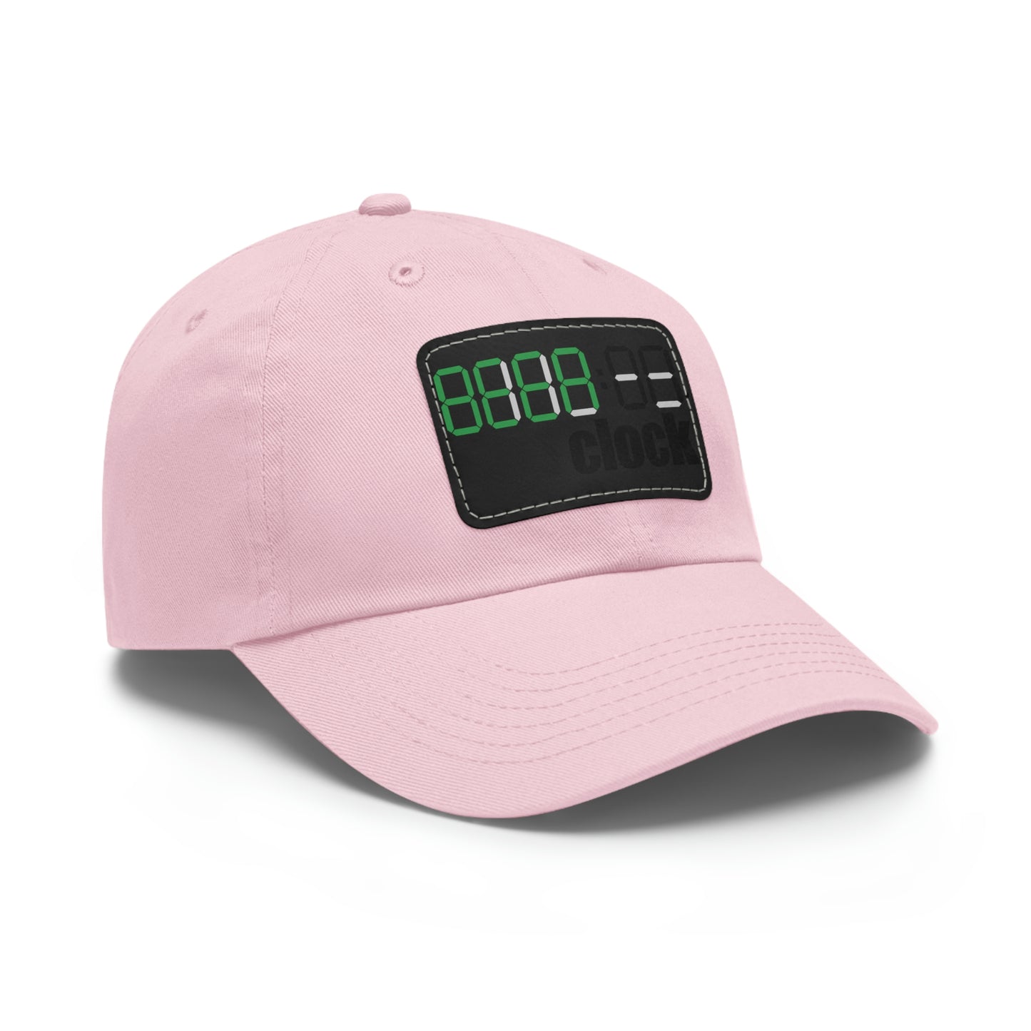 Beer on Clock Dad Hat with Leather Patch