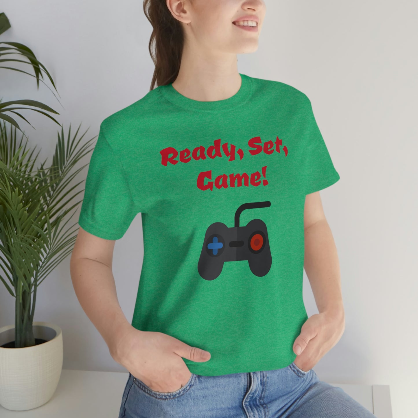 Ready, Set, Game! Unisex Jersey Short Sleeve Tee