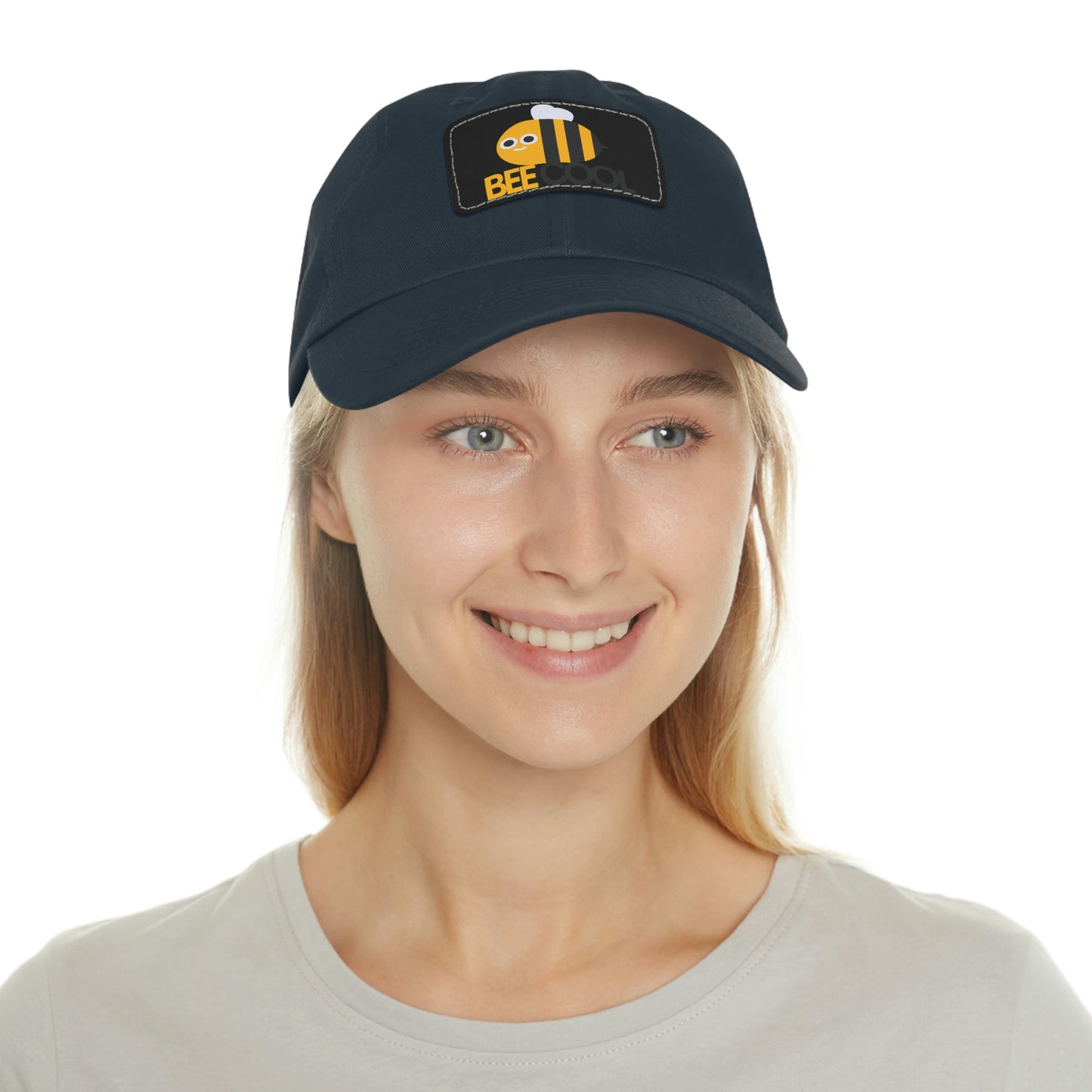 Bee Cool Dad Hat with Leather Patch