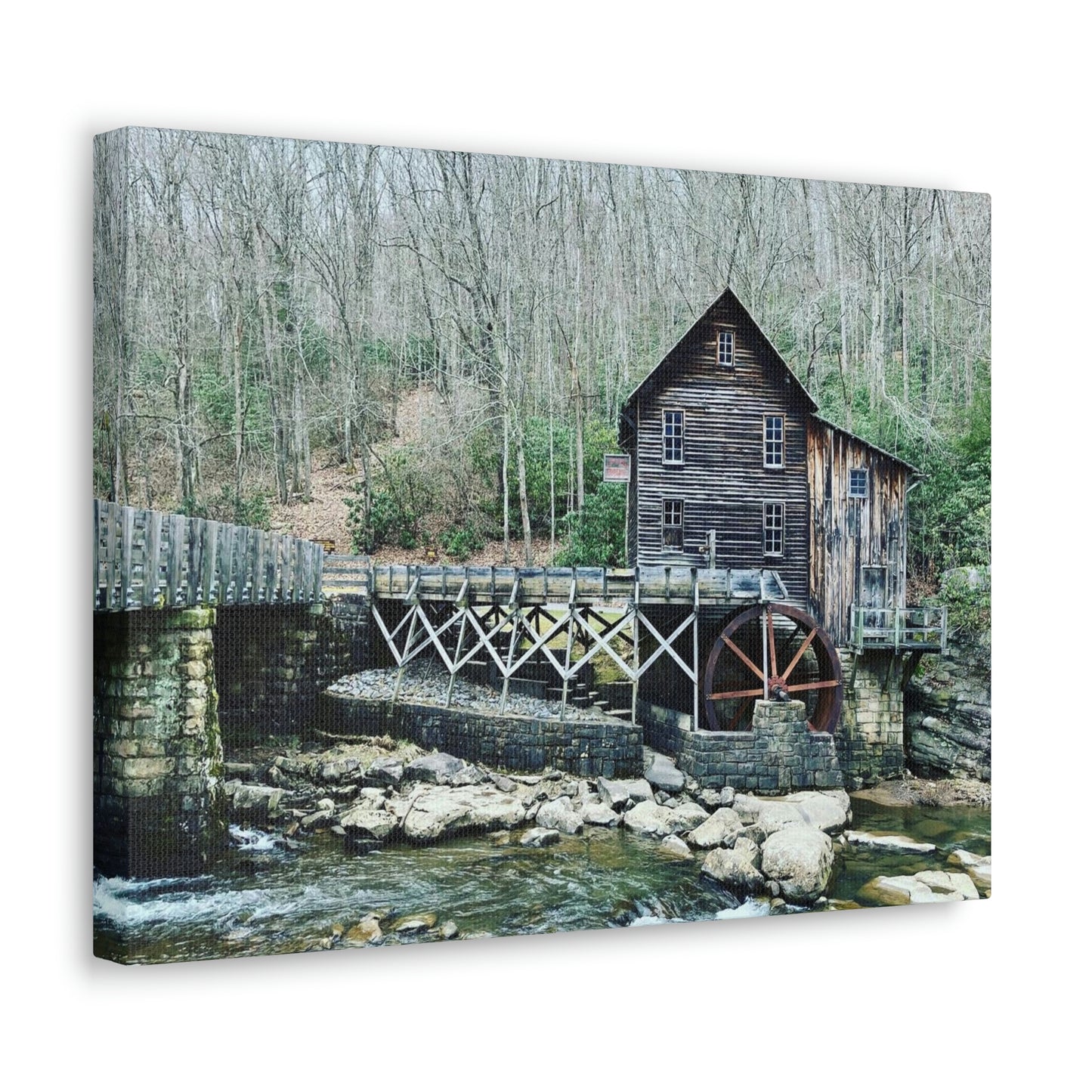 Grist Mill Scenic Canvas Gallery Wraps