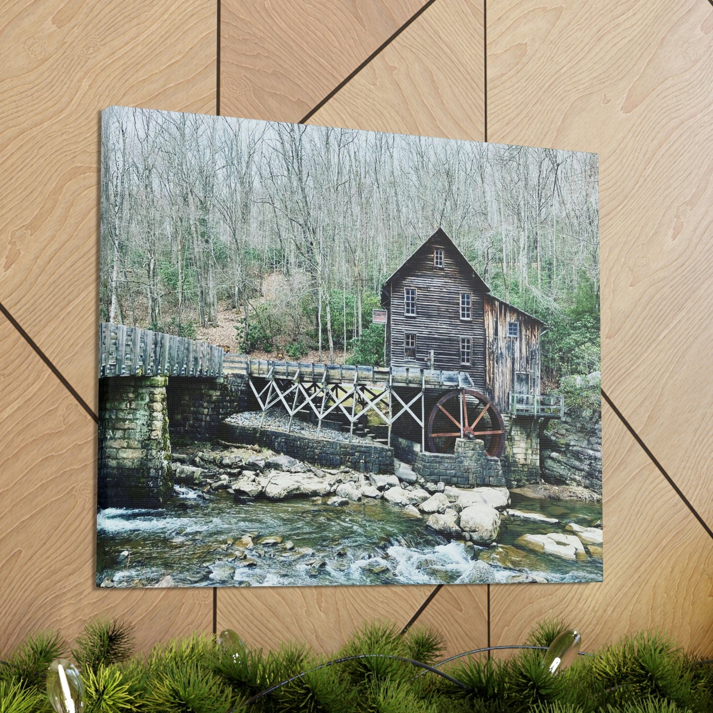 Grist Mill Scenic Canvas Gallery Wraps