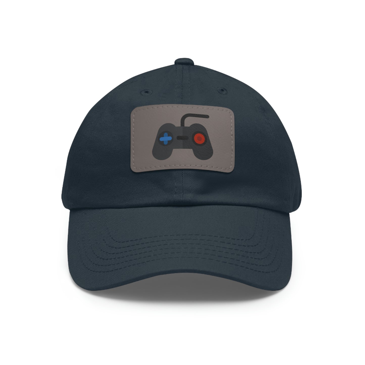 Retro Game Controller Dad Hat with Leather Patch