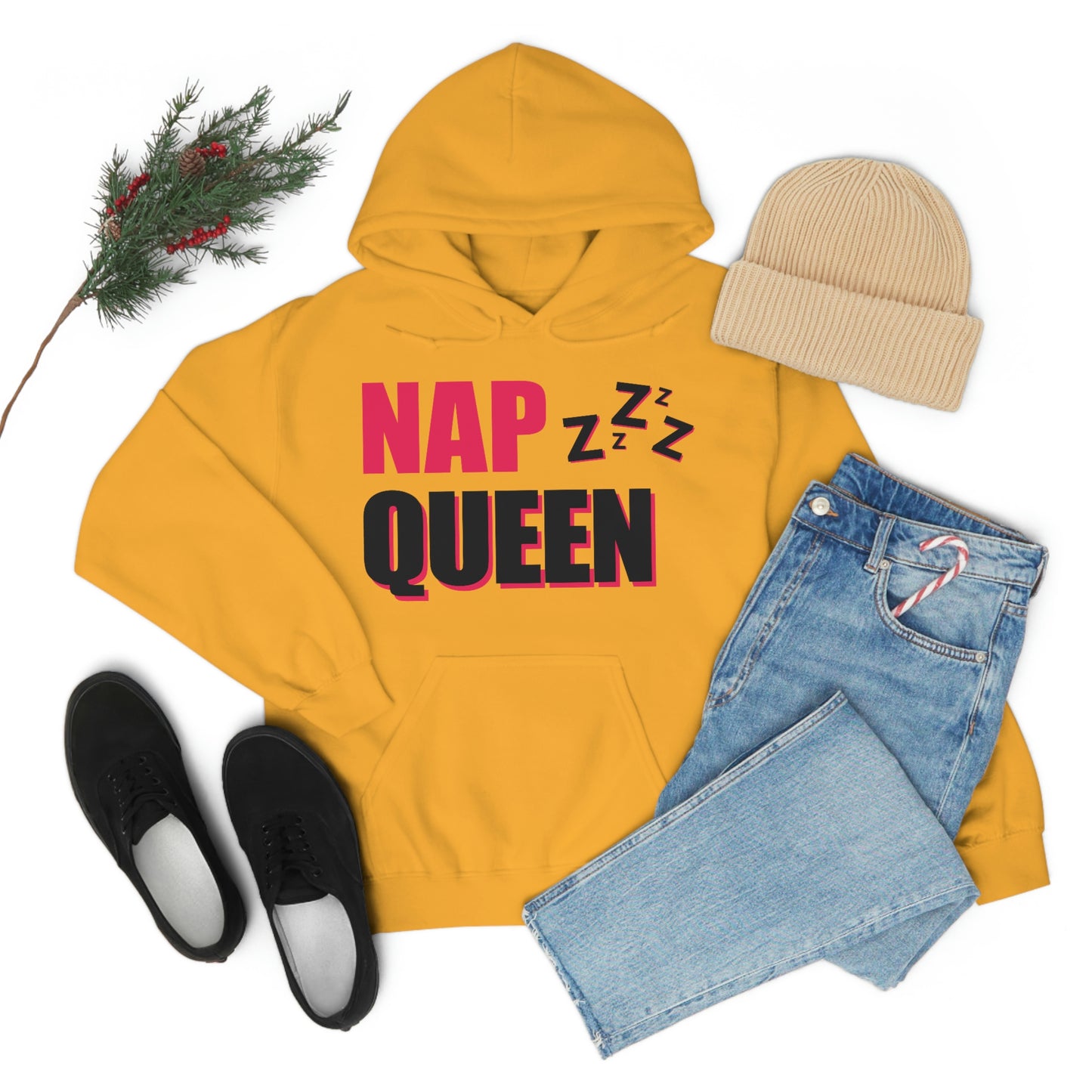 Nap Queen Unisex Hooded Sweatshirt