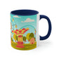 Amusement Park Accent Coffee Mug, 11oz