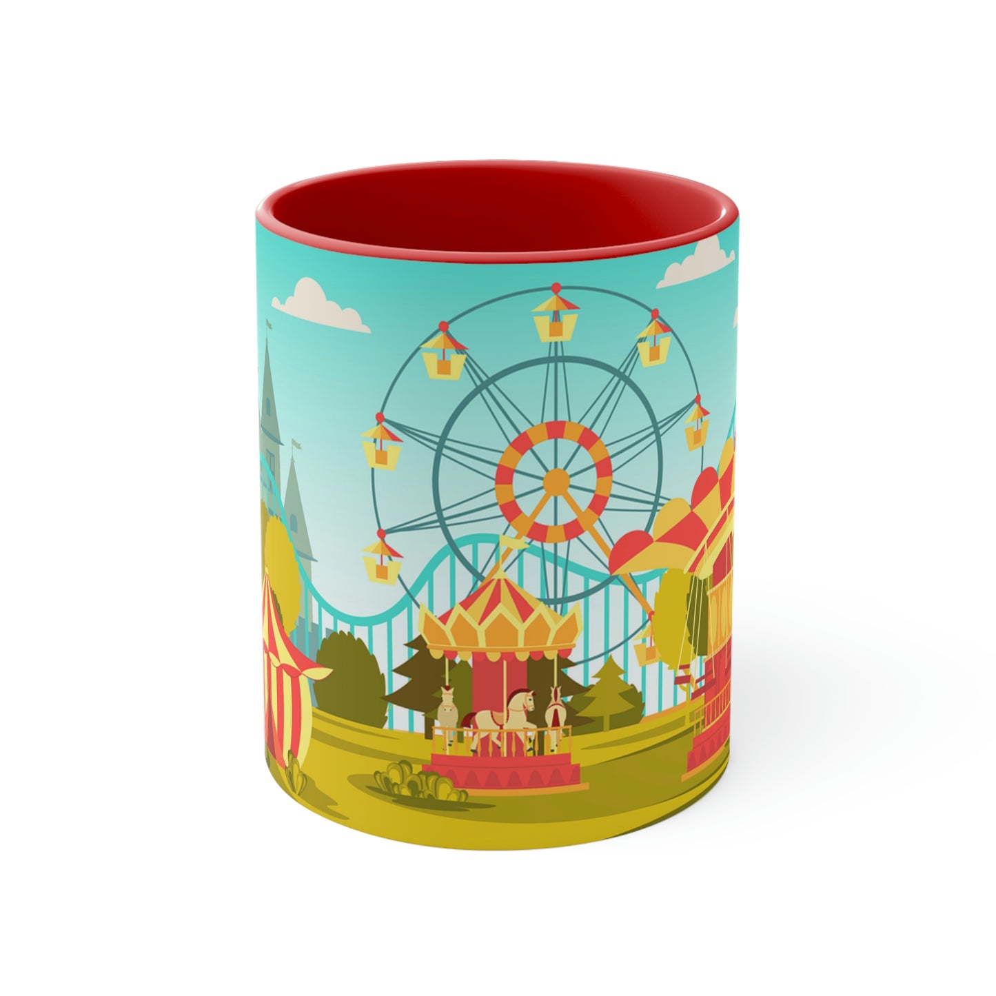 Amusement Park Accent Coffee Mug, 11oz