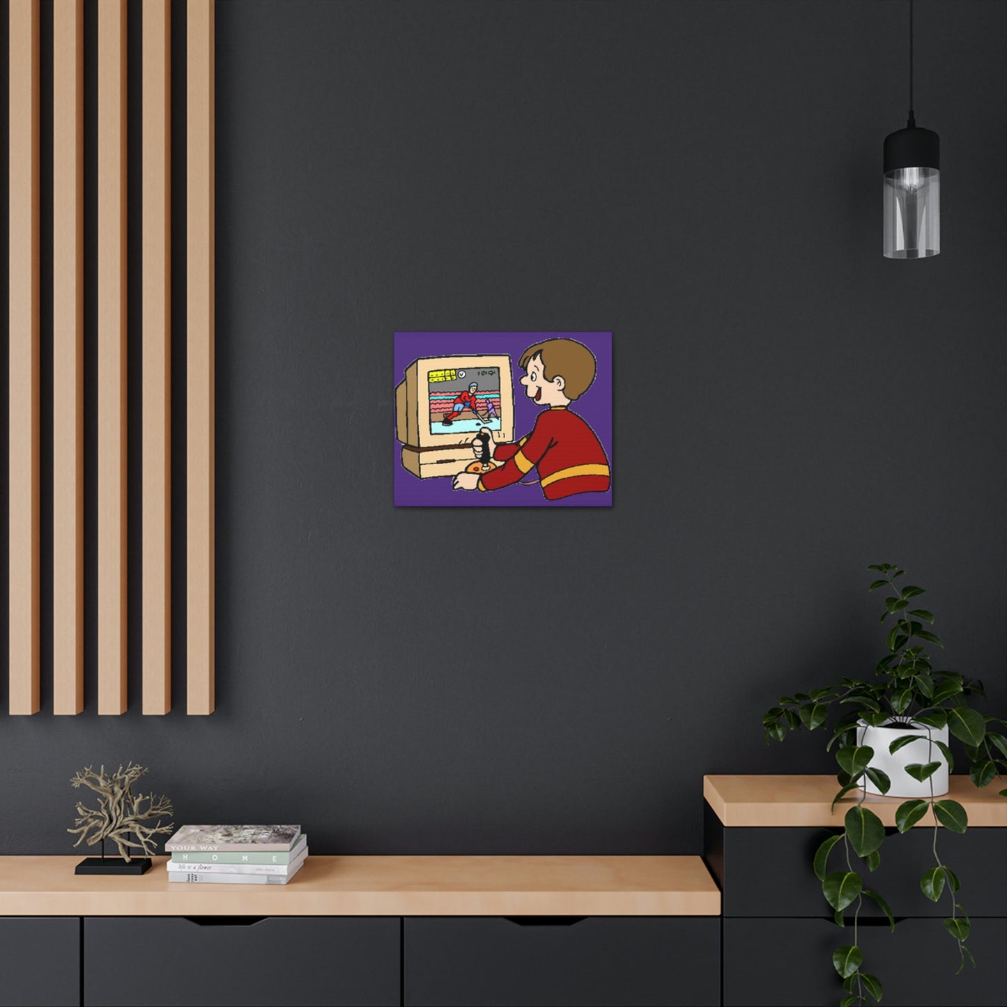 Old School Gamer Canvas Gallery Wraps