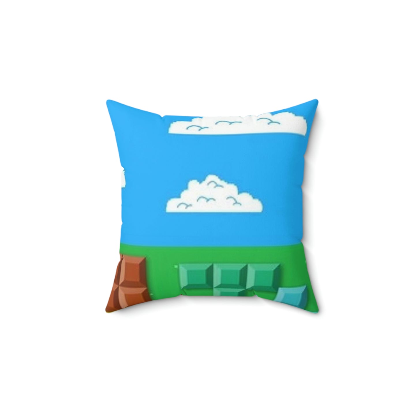 Tetris Style Spun Polyester Square Pillow