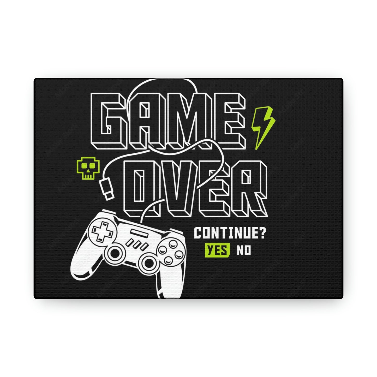 Game Over Canvas Gallery Wraps