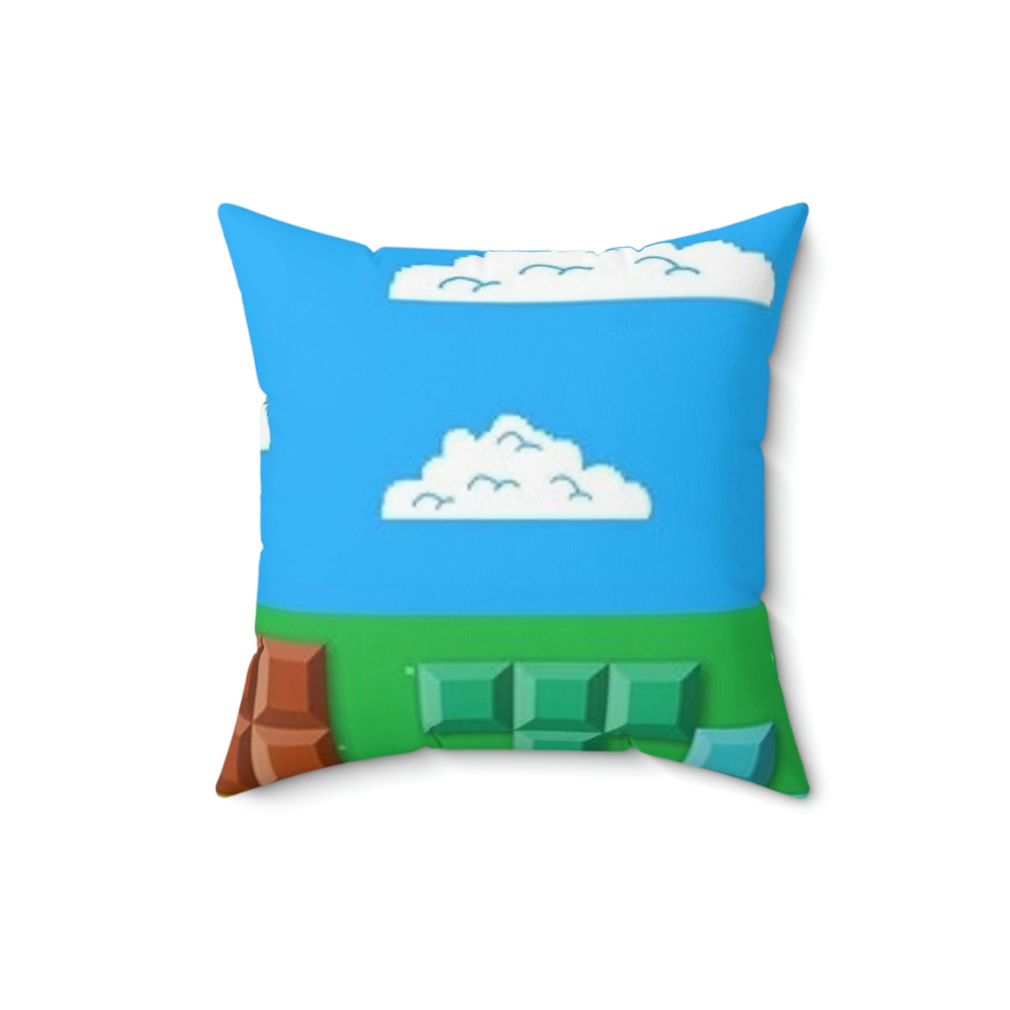 Tetris Style Spun Polyester Square Pillow