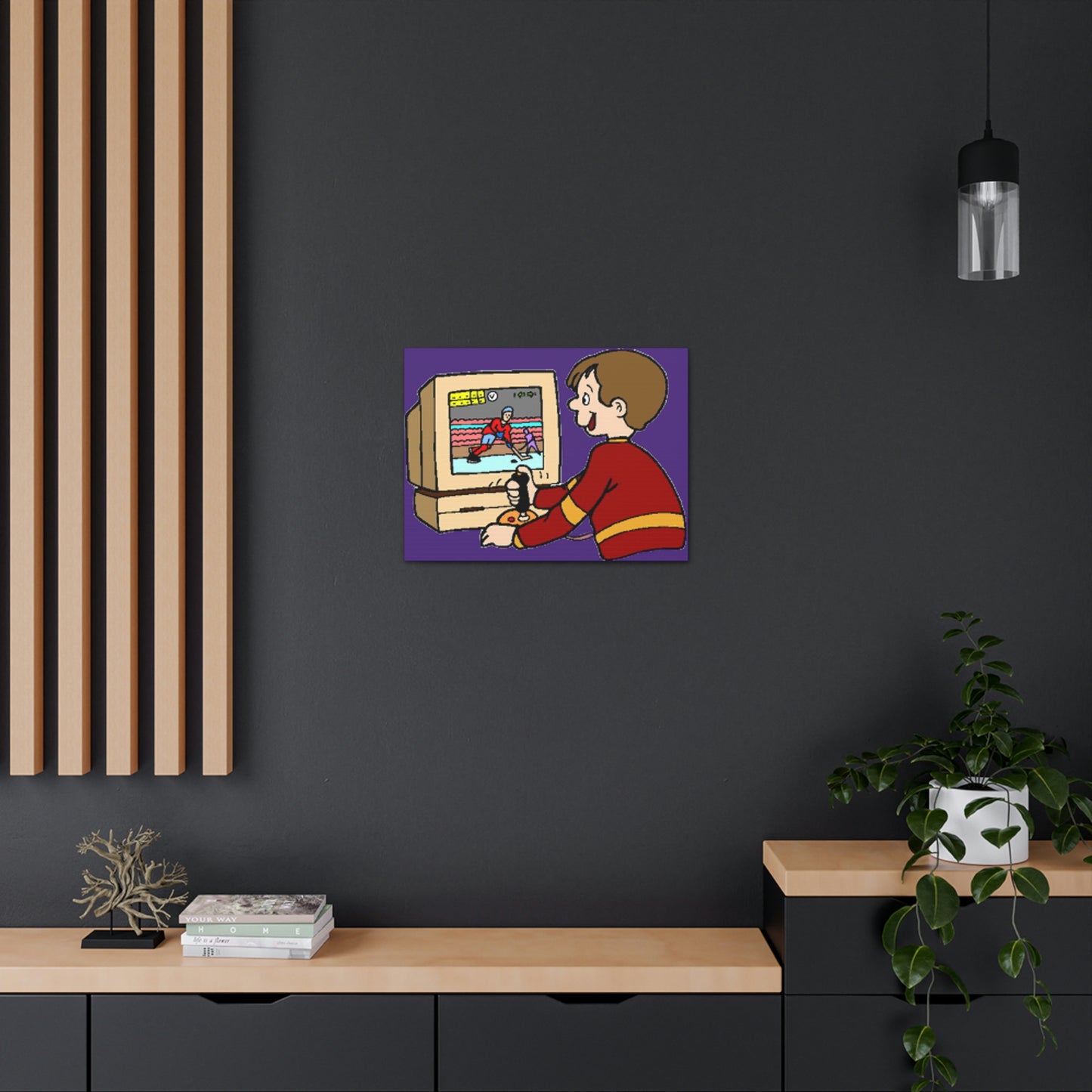 Old School Gamer Canvas Gallery Wraps