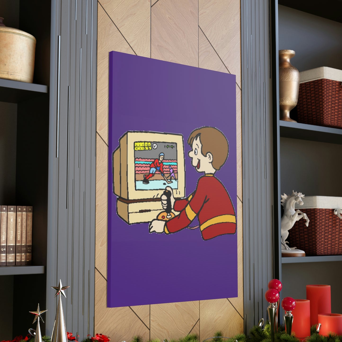 Old School Gamer Canvas Gallery Wraps