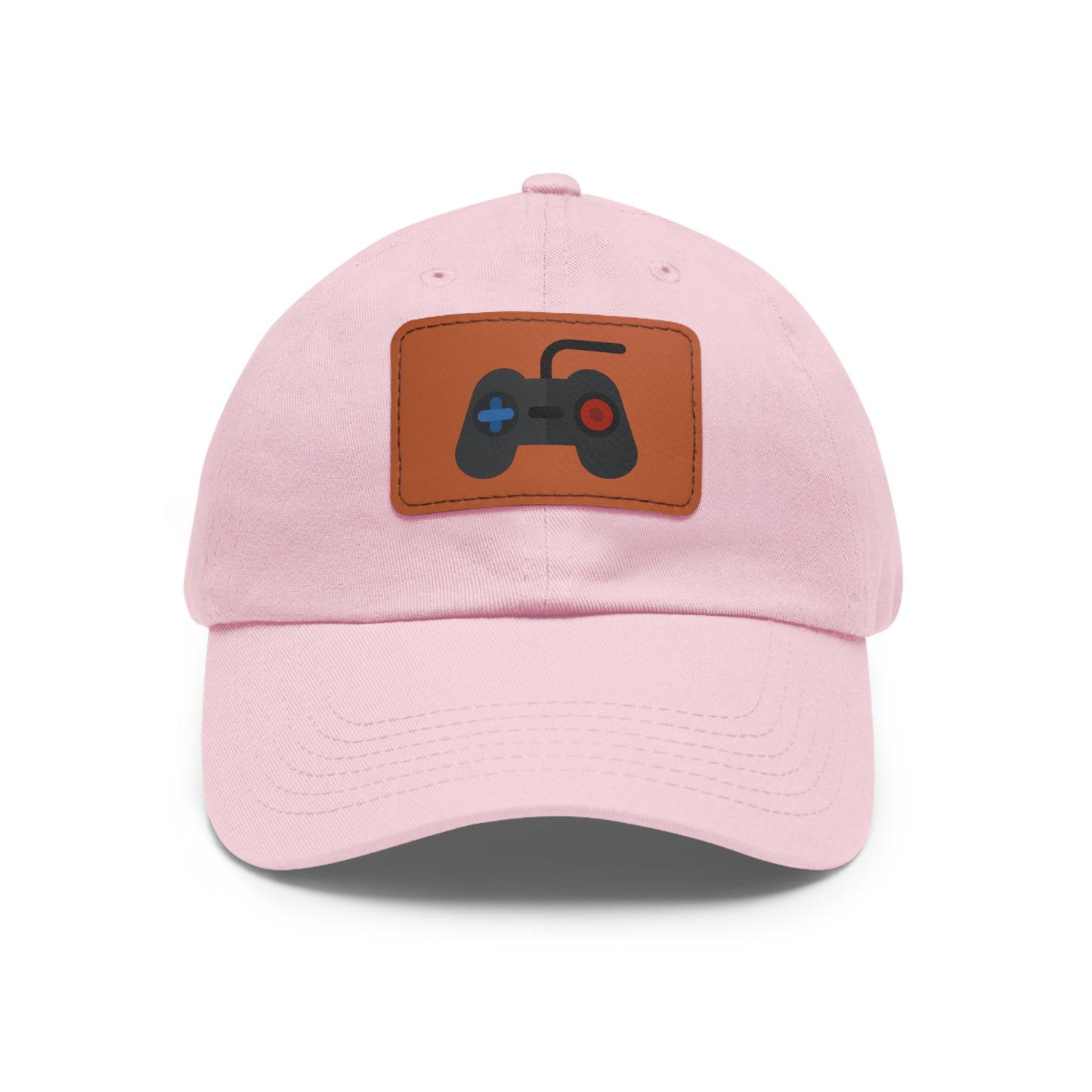 Retro Game Controller Dad Hat with Leather Patch