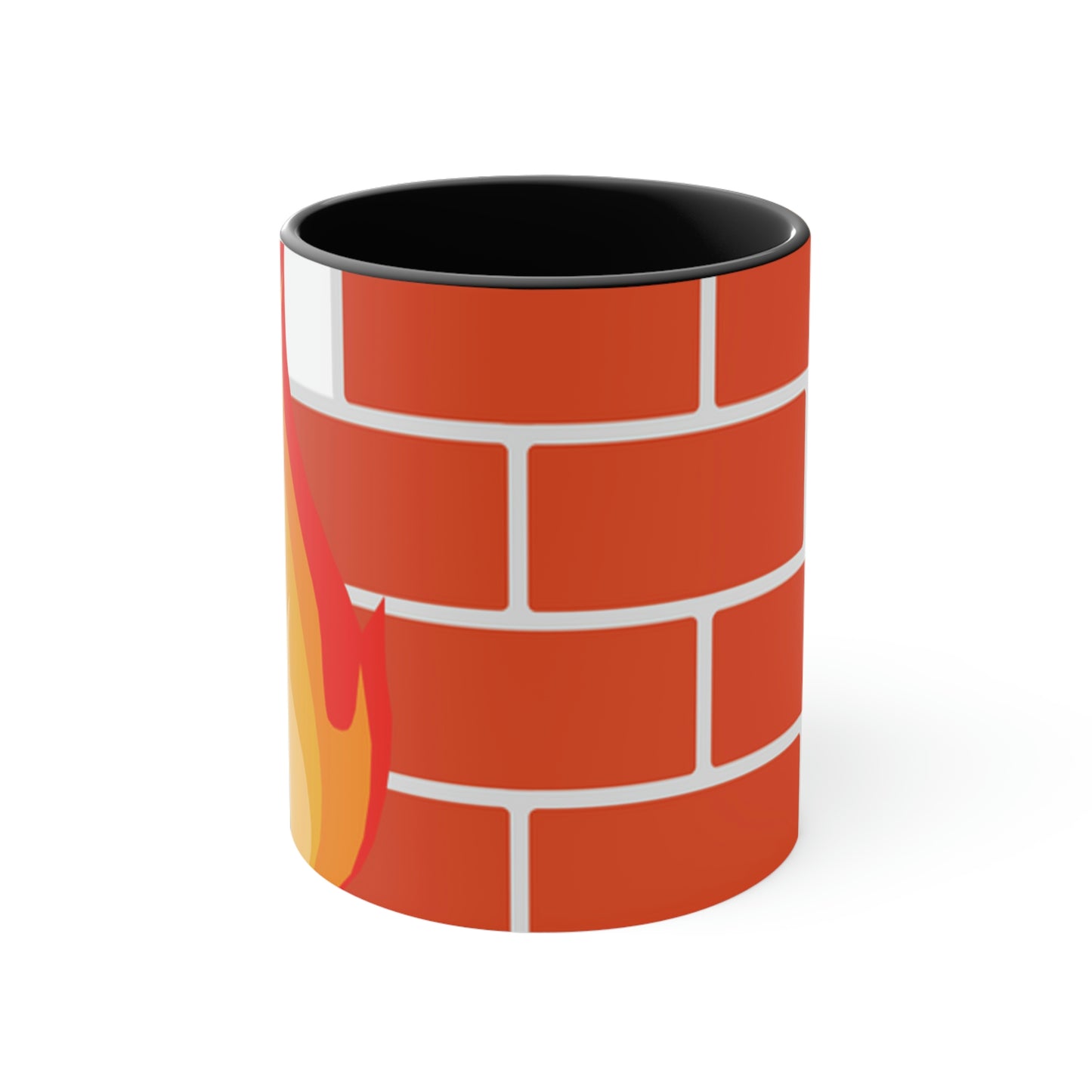 Brick Fire Accent Coffee Mug, 11oz