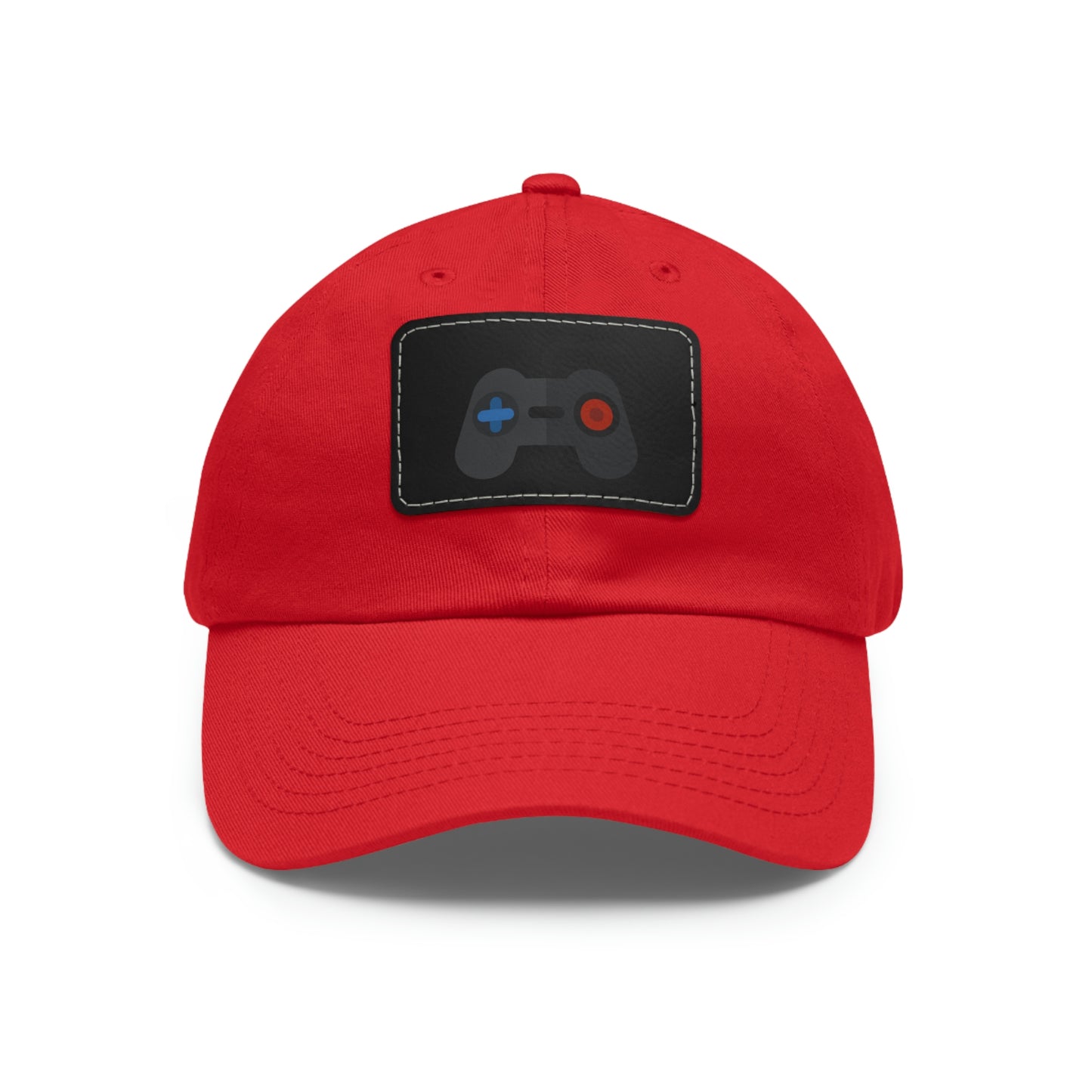 Retro Game Controller Dad Hat with Leather Patch