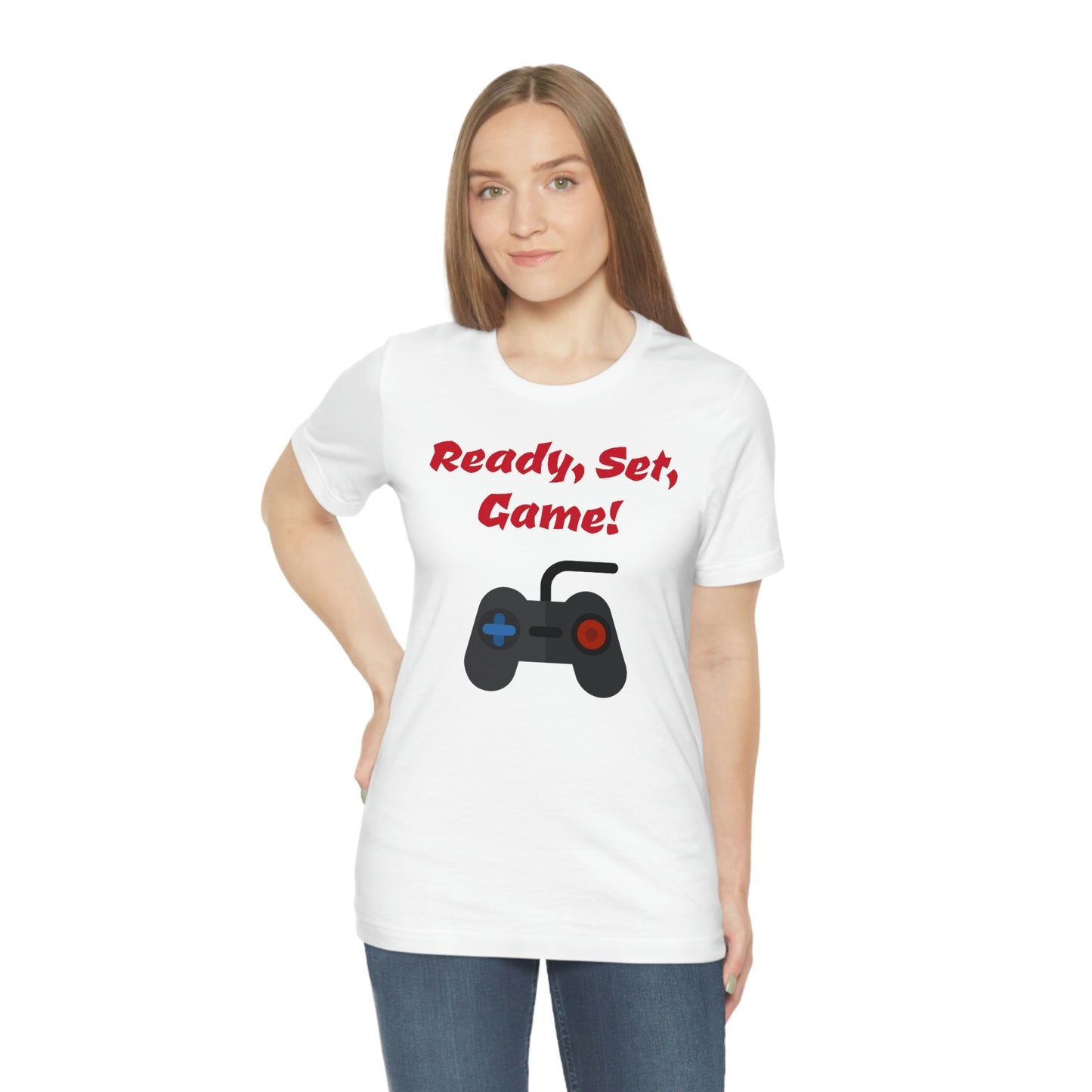 Ready, Set, Game! Unisex Jersey Short Sleeve Tee