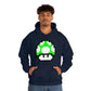 Mushroom 1UP 8 Bit Retro Style Unisex Hooded Sweatshirt