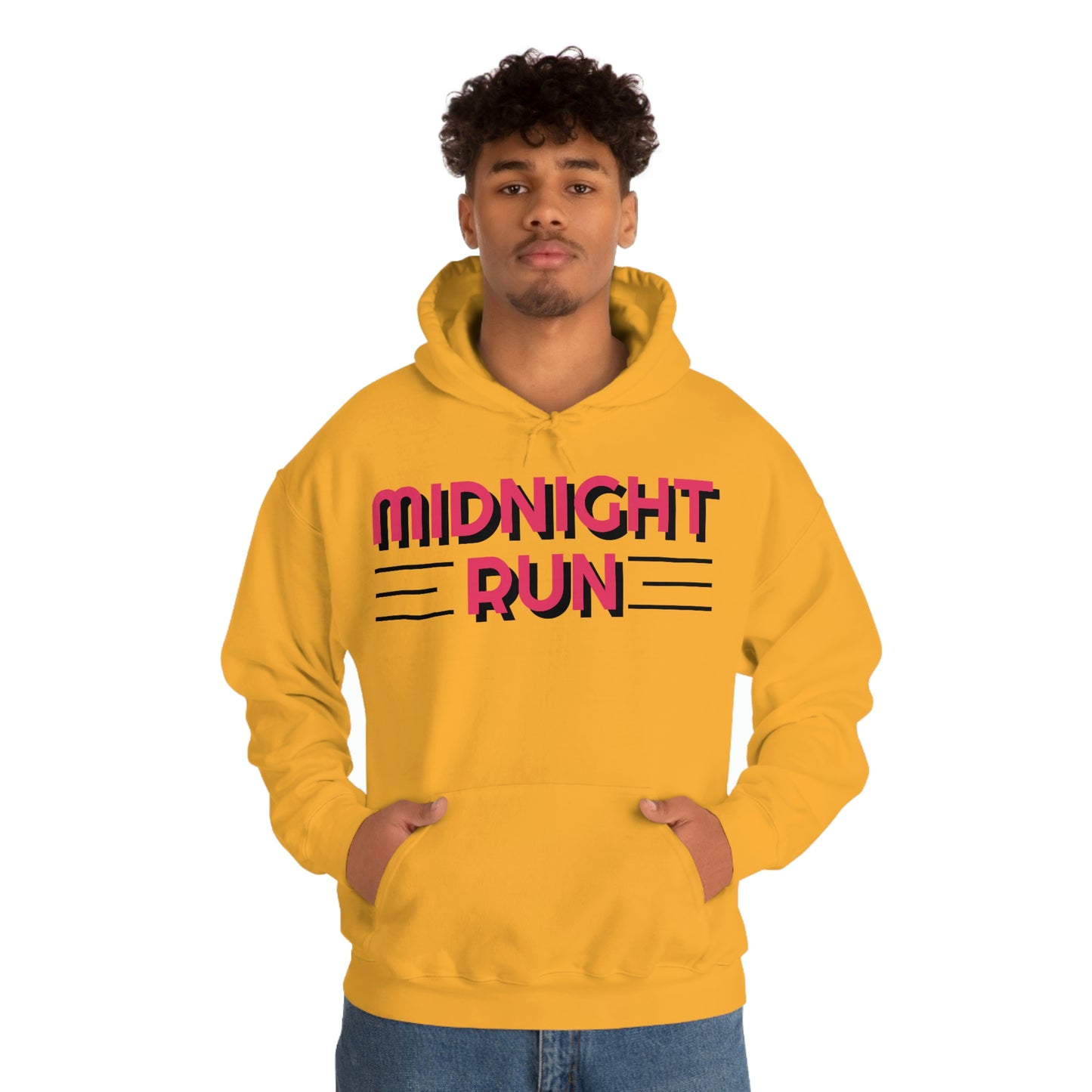 Midnight Run Retro Style Unisex Hooded Sweatshirt