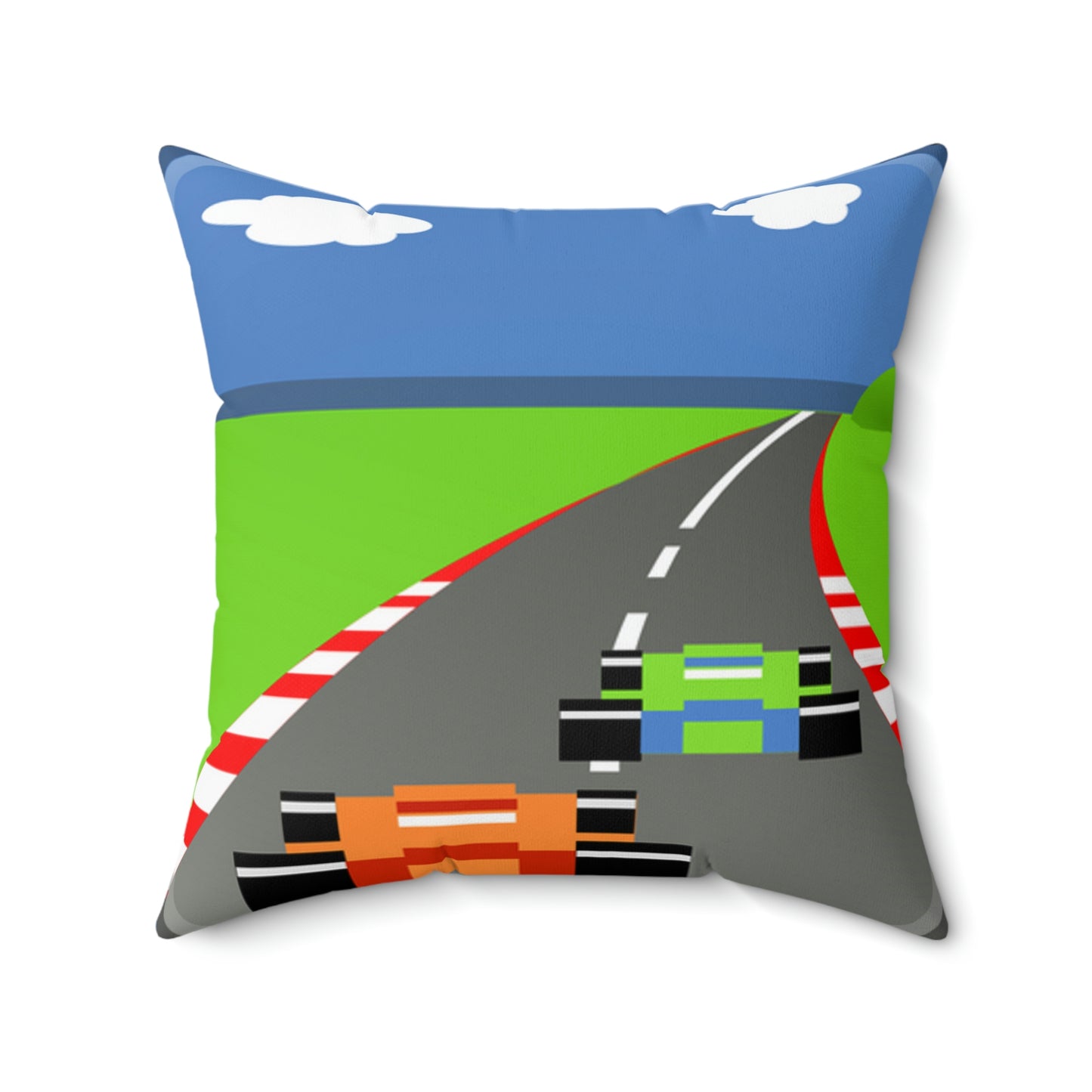 Pole Position Style Spun Polyester Square Pillow