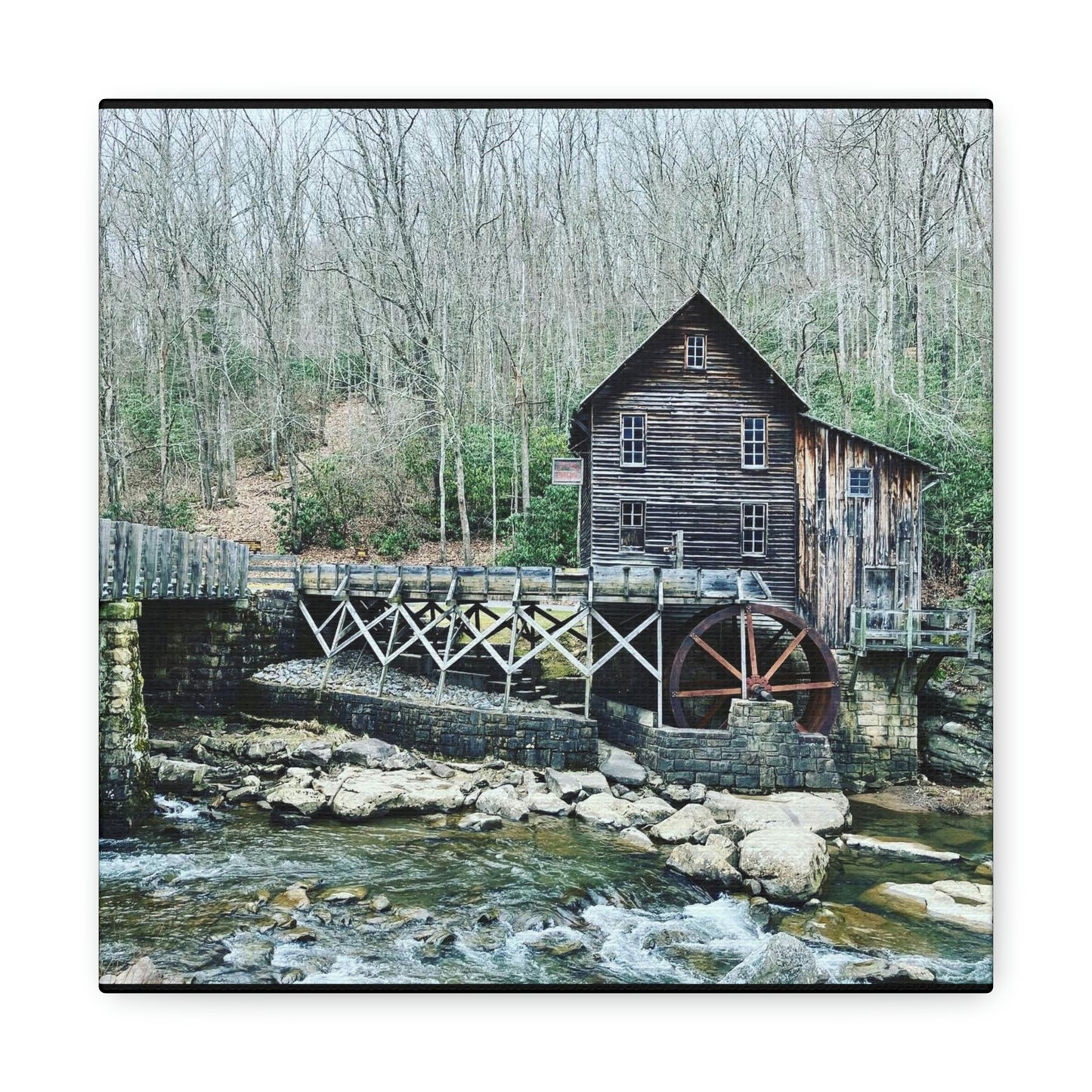 Grist Mill Scenic Canvas Gallery Wraps