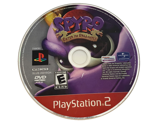 Spyro Enter The Dragonfly Sony PlayStation 2 PS2 Disc Only