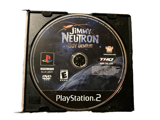 Jimmy Neutron Boy Genius Sony PlayStation 2 PS2 Disc Only