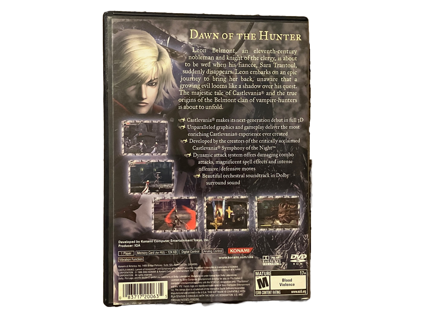 Castlevania Lament of Innocence Sony PlayStation 2 PS2 Complete