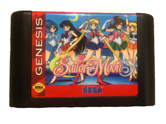Pretty Soldier Sailor Moon Sega Genesis Video Game.