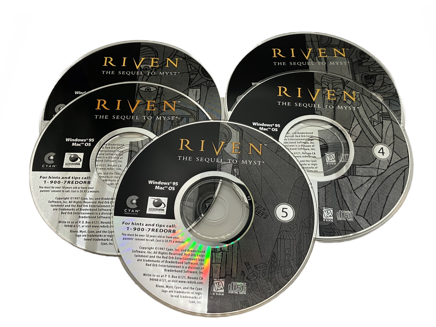 Riven The Sequel To Myst PC CD Rom Game.