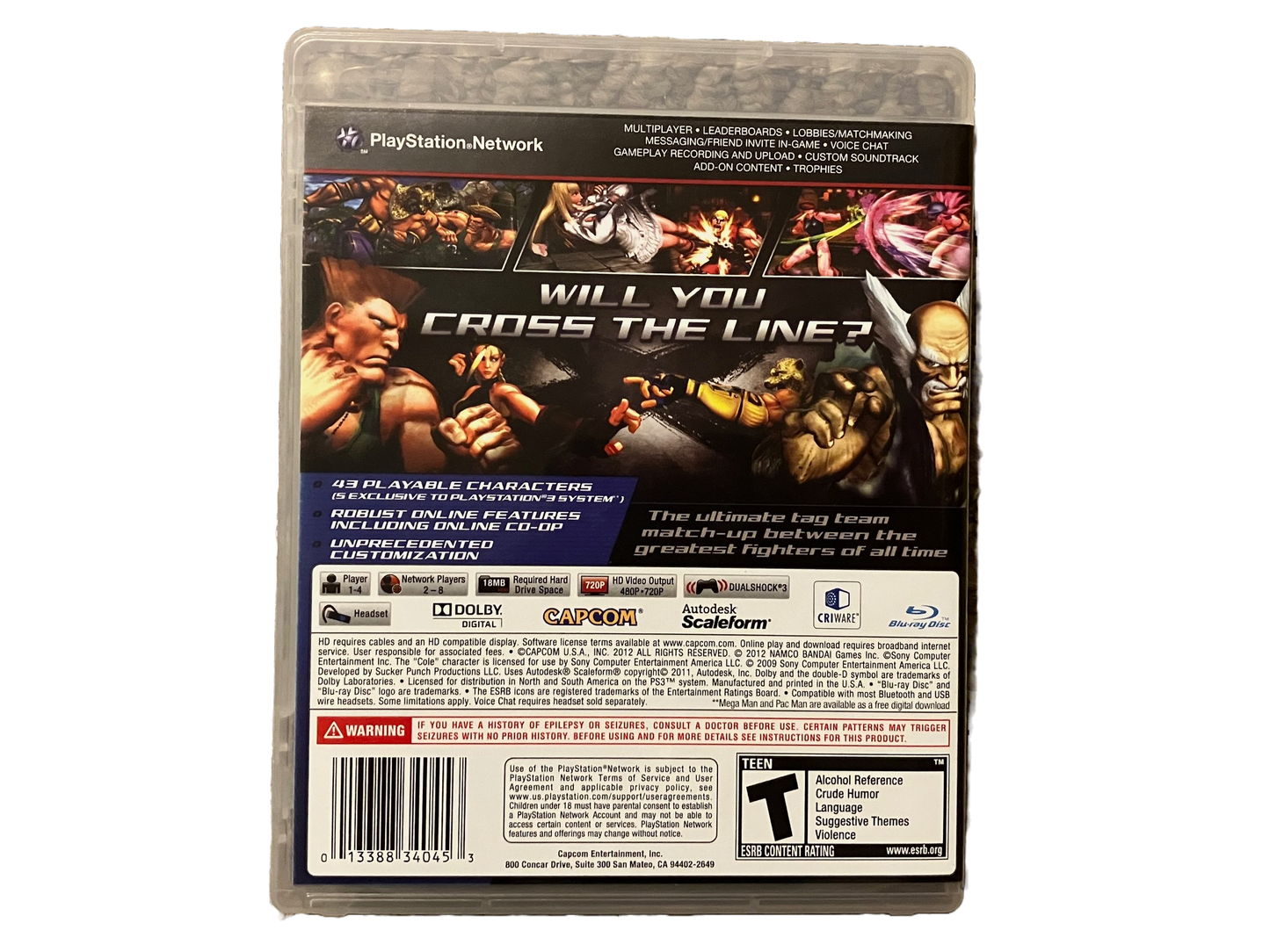 Street Fighter X Tekken Sony PlayStation 3 PS3 Complete