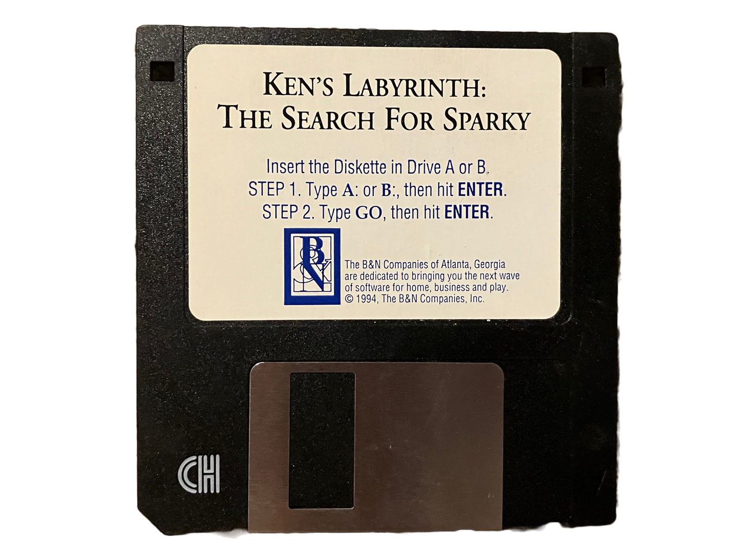 Ken's Labyrinth The Search For Sparky Vintage PC MS Dos Floppy