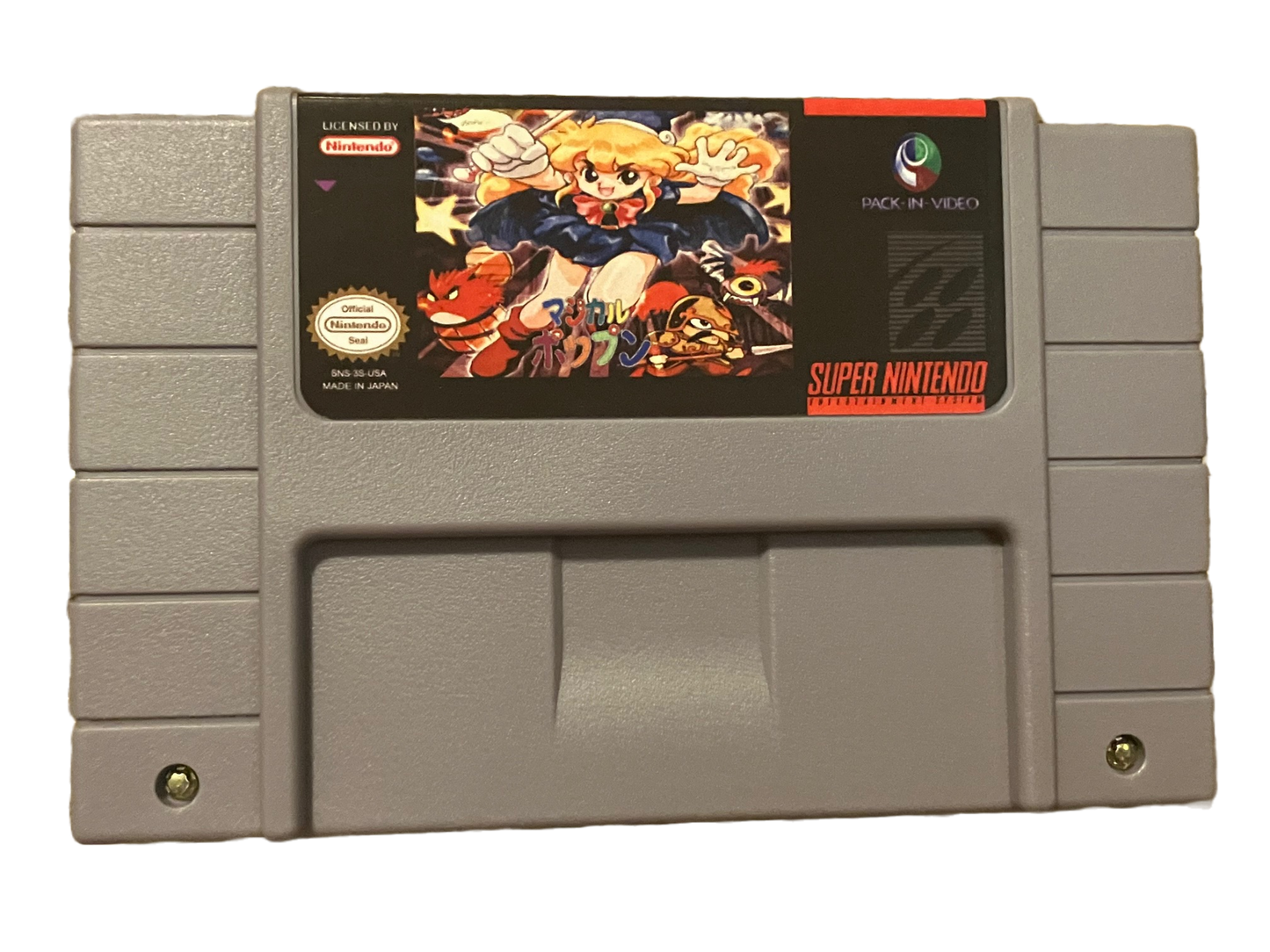 Magical Pop'n Super Nintendo SNES Video Game