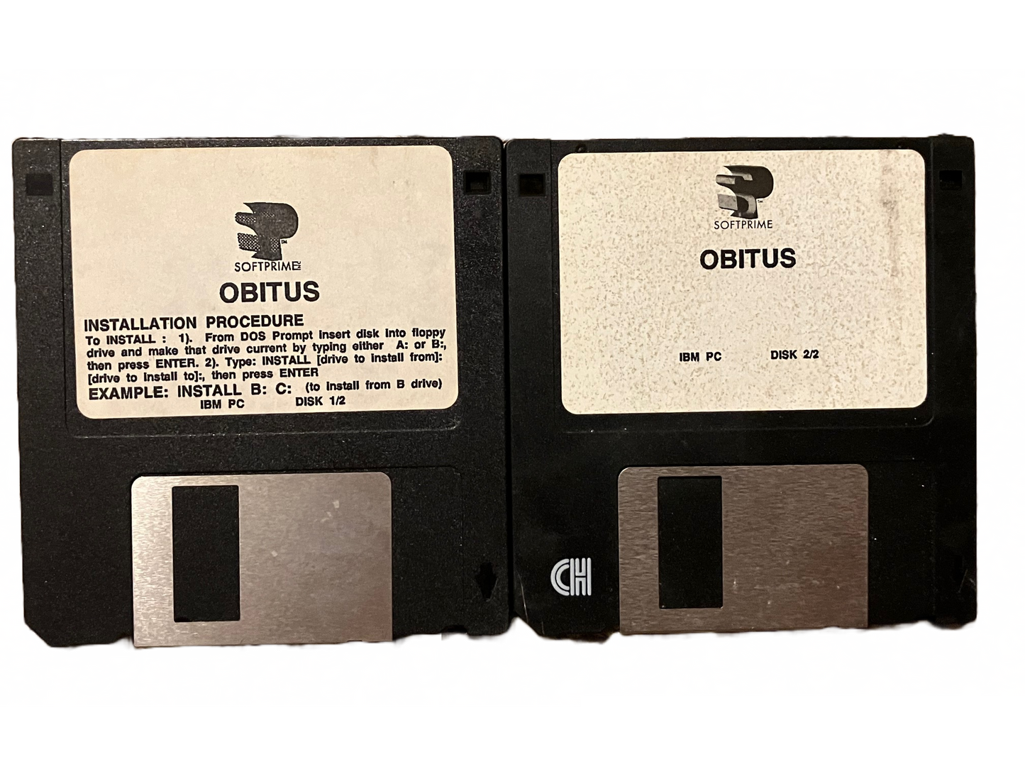 Obitus PC MS Dos Floppy Game