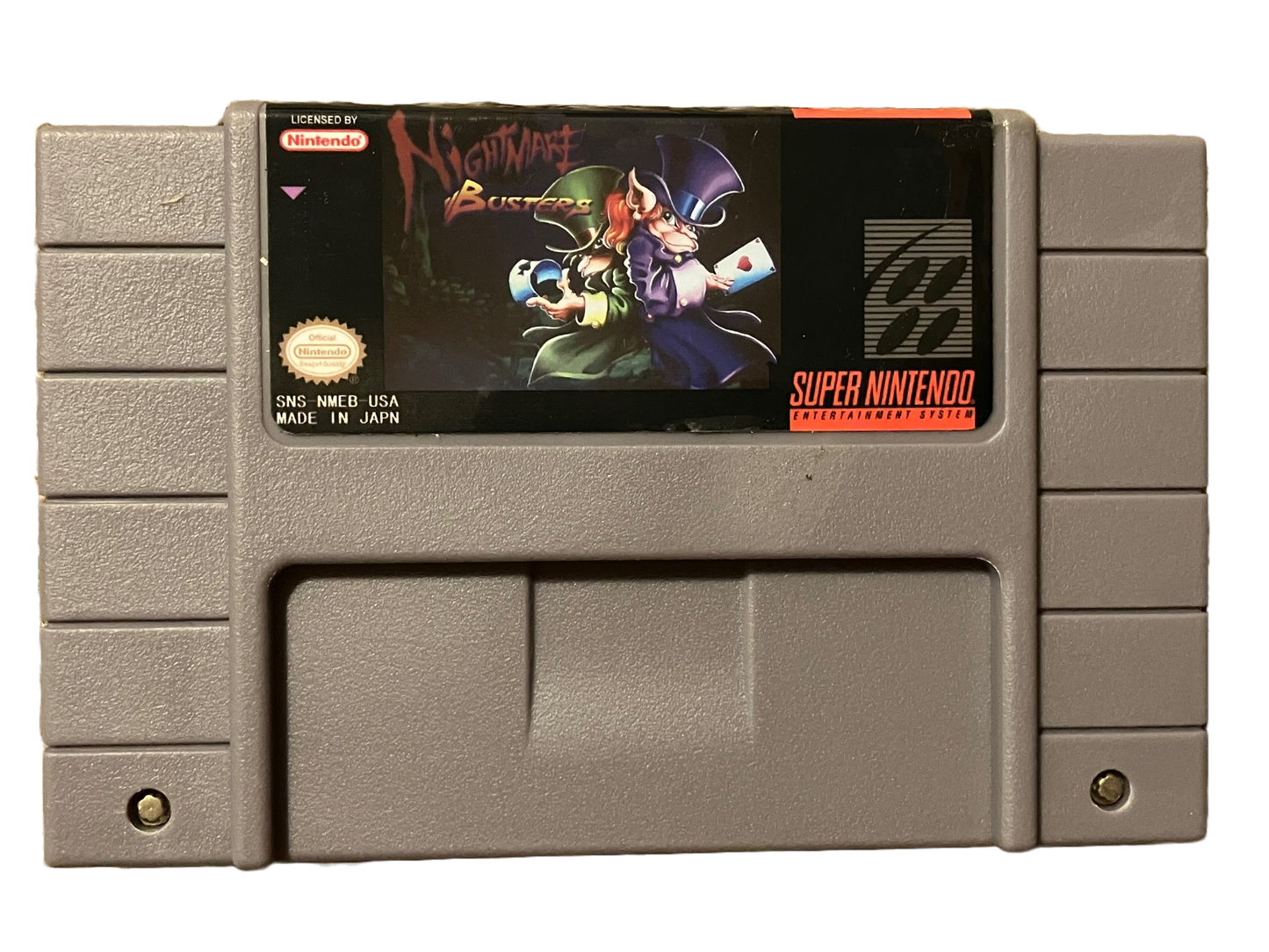 Nightmare Busters Super Nintendo SNES Video Game