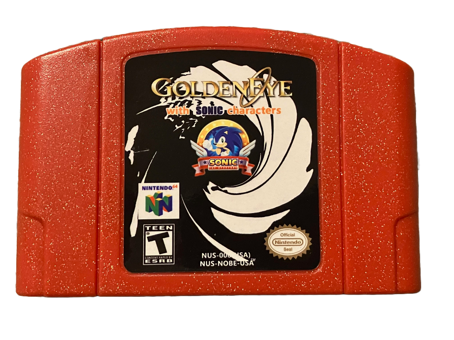 Goldeneye with Sonic Characters Nintendo 64 N64 Video Game.