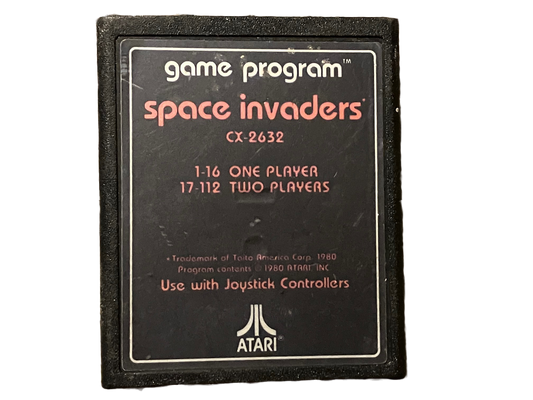 Space Invaders (Text Label) Atari 2600 Video Game