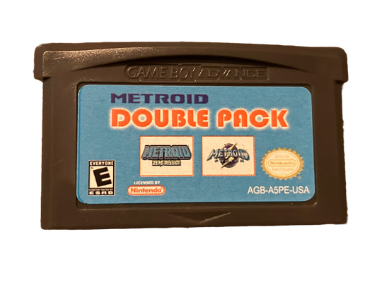 Metroid Double Pack Nintendo Game Boy Advance GBA Video Game. Fusion & Zero Mission!