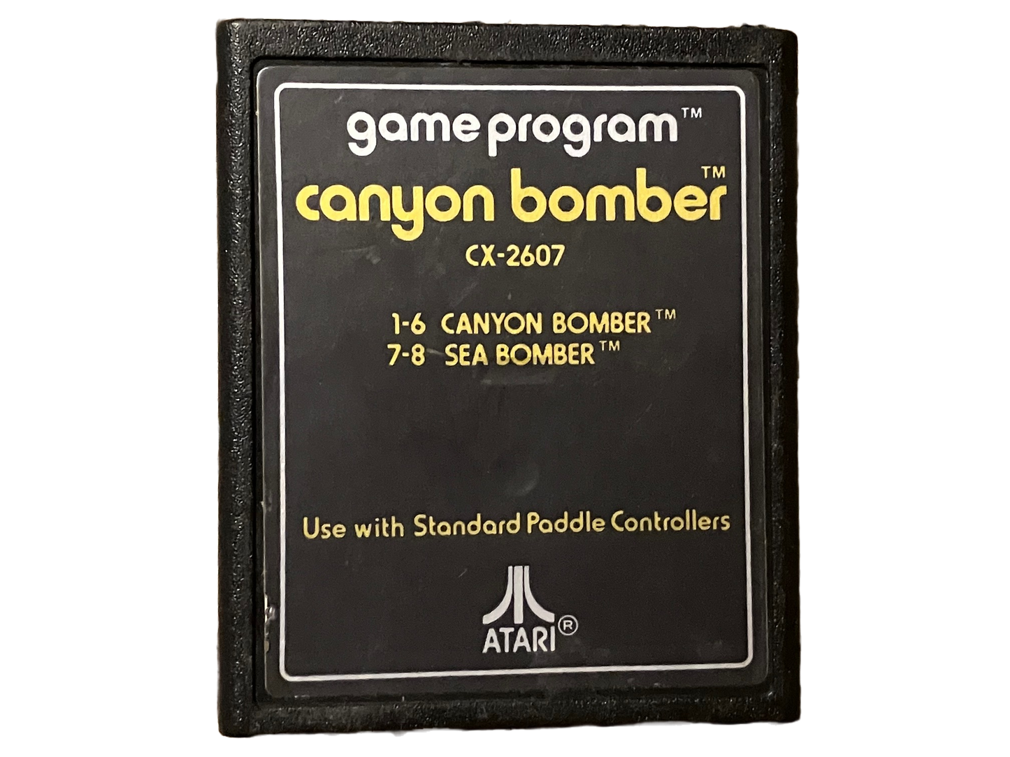 Canyon Bomber (Text Label) Atari 2600 Video Game