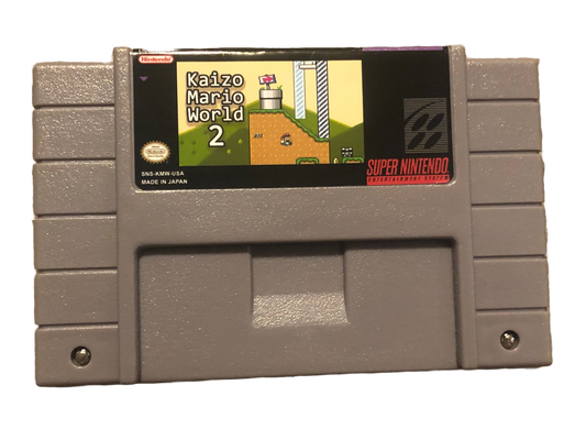 Kaizo Mario World 2 Super Nintendo SNES Video Game