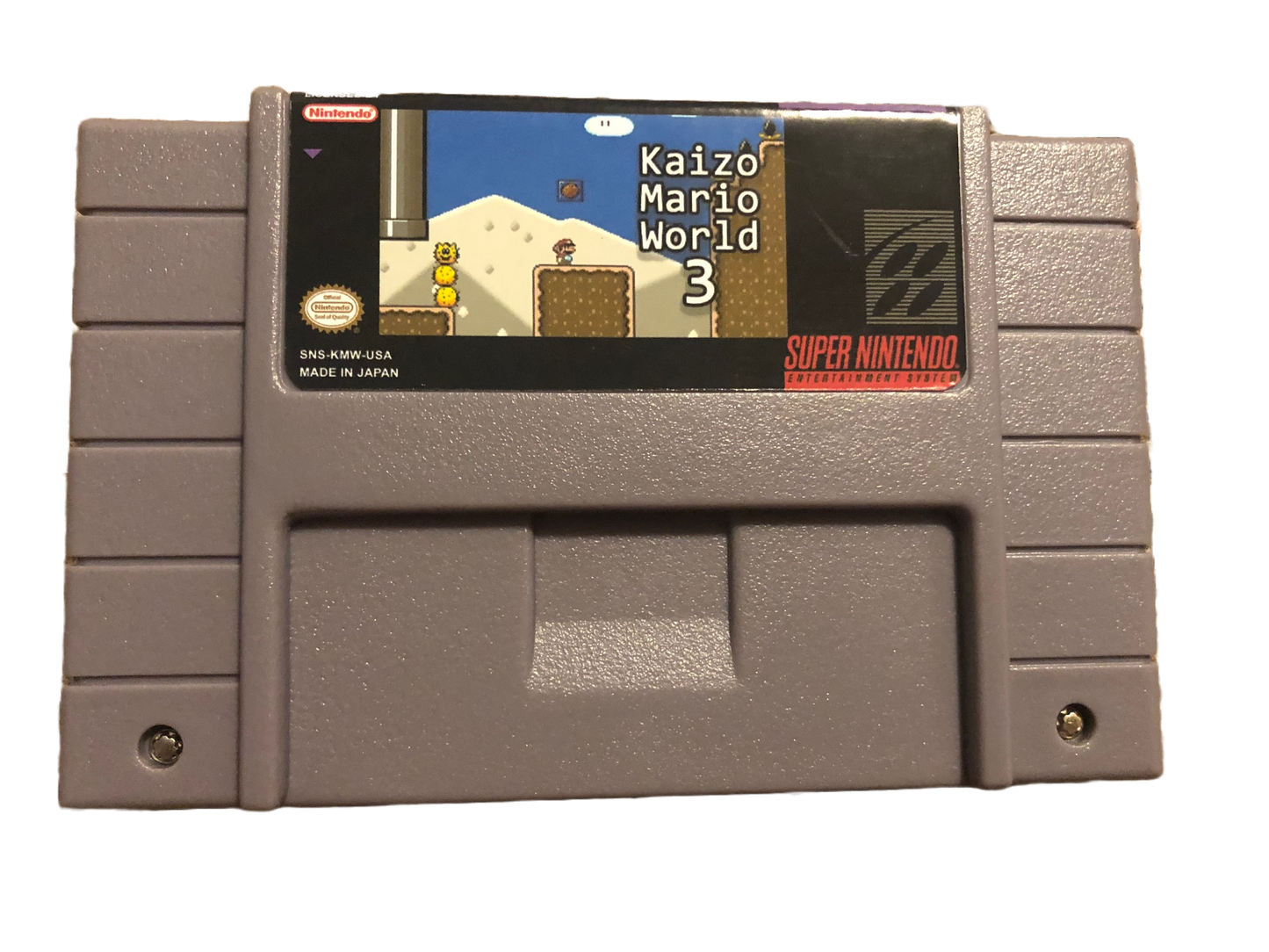 Kaizo Mario World 3 Super Nintendo SNES Video Game