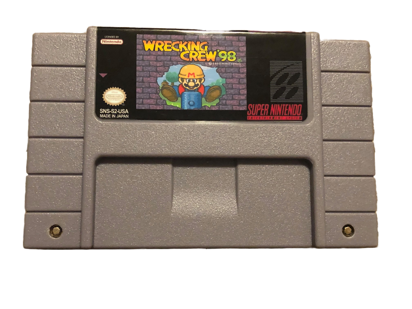 Wrecking Crew 98 Super Nintendo SNES Video Game