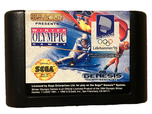 Winter Olympics Sega Genesis Video Game